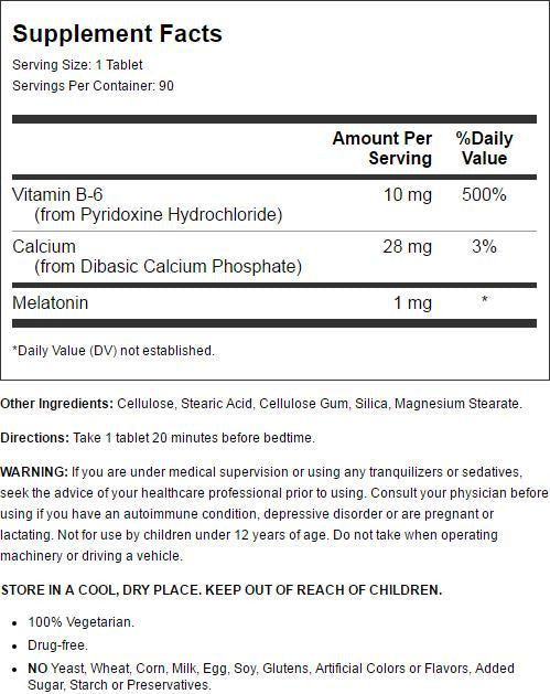 Natrol Melatonin 1 Mg (1x90 TAB)-1