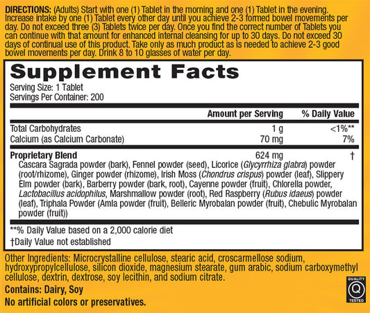 Nature's Secret Super Cleanse (1x200 TAB)-1